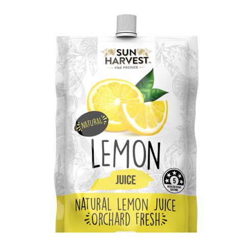 Sun Harvest Lemon Juice 200ml 6 Pack Carton