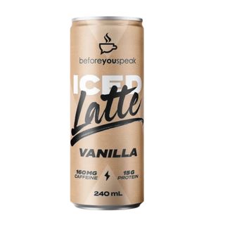 BeforeYouSpeak Protein Iced Latte Vanilla 240ml 12 Pack