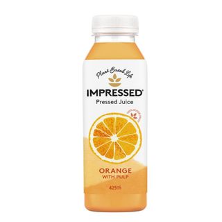 Impressed Essentials Orange Juice With Pulp 425ml 6 Pack Carton