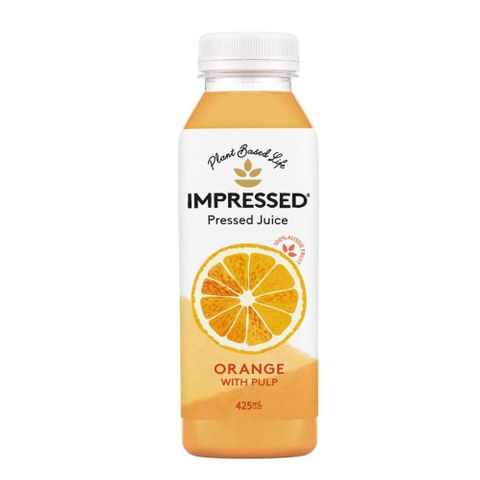 Impressed Essentials Orange Juice With Pulp 425ml 6 Pack Carton