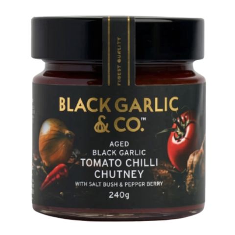 Black Garlic & Co Aged Black Garlic Tomato Chilli Chutney 240g