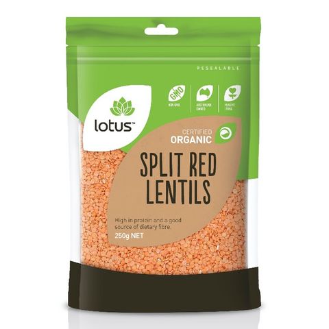 Lotus Organic Red Lentils - 250g