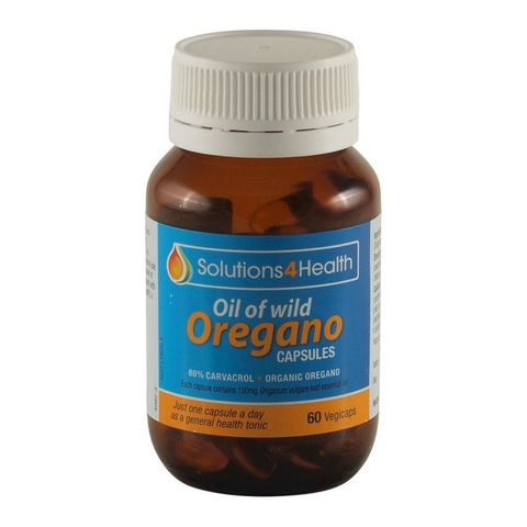 Solutions4Health Oil of Wild Oregano 100mg - 60 Caps