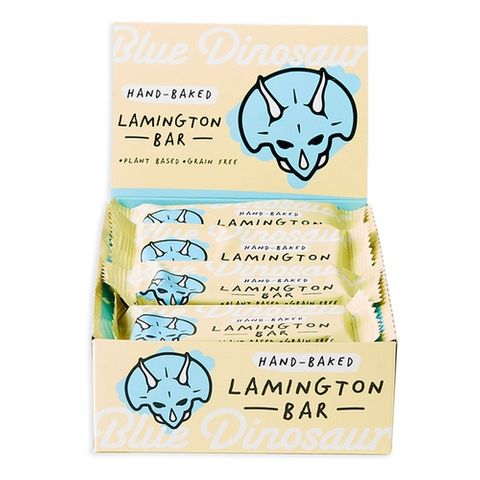 Blue Dinosaur Snack Bar Lamington 45g 12 Pack