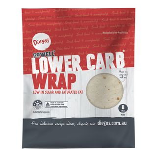 Diegos Gowell Lower Carb Wrap 8 Pack - 400g