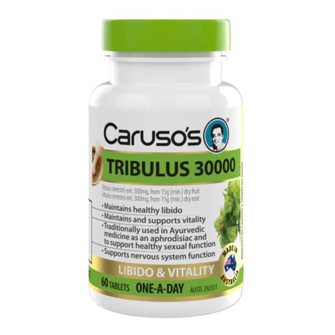 Carusos Natural Health Tribulus 30000 60 Tablets