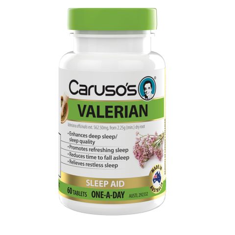 Carusos Natural Health Valerian 60 Tablets