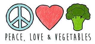 PEACE LOVE & VEGETABLES