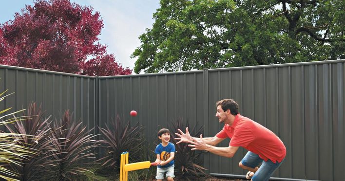 Colorbond Fencing Installation in Canberra Backyard