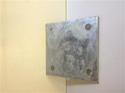 BASE PLATE FOR STEEL POSTS