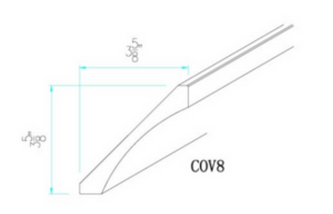 Cinder Grey Cove Crown Molding