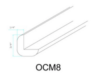 Grey Shaker Outside Corner Molding
