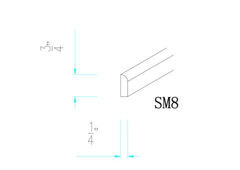 Grey Shaker Scribe Molding