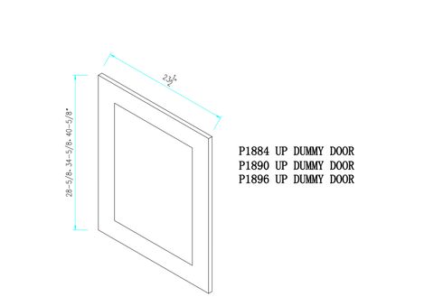 Grey Shaker Pantry Dummy Door