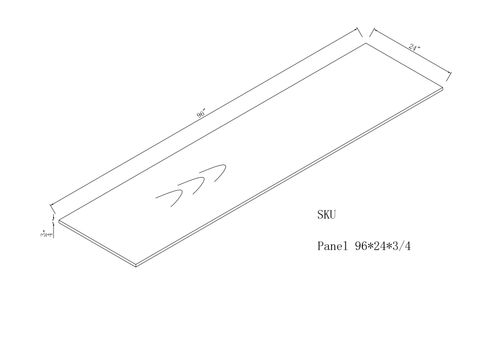 Grey Shaker One Side Finish Panel