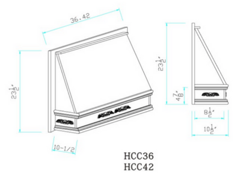 Grey Shaker Hood
