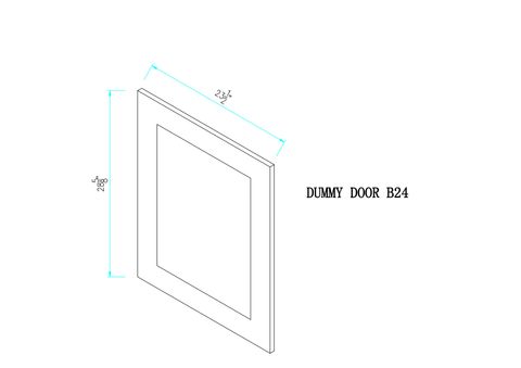 Ivory White Dummy Door