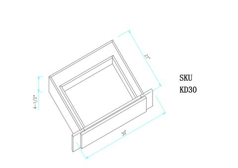Modern White Knee Drawer