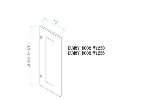 Dark Shaker Wall Dummy Door