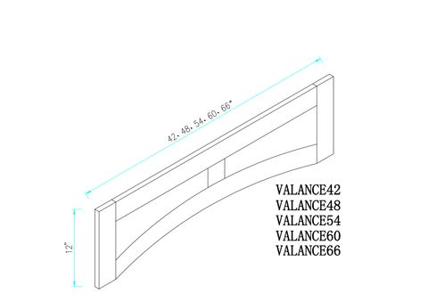 Dark Shaker Valance