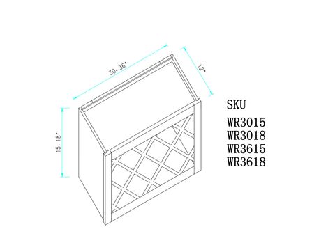 Dark Shaker Wine Rack Cabinet
