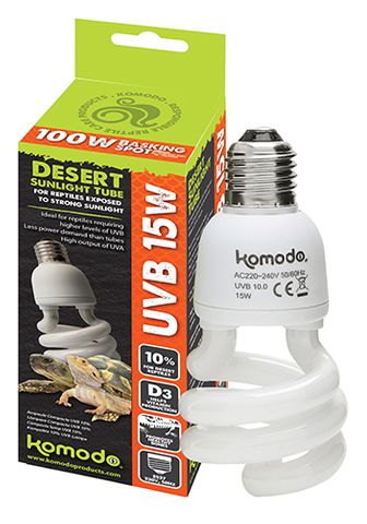 KOM COMPACT LAMP UVB 10% ES 15W