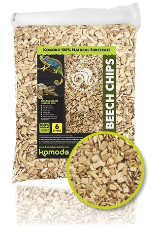 KOM BEECH CHIPS REPTILE BEDDING 12 LITRE