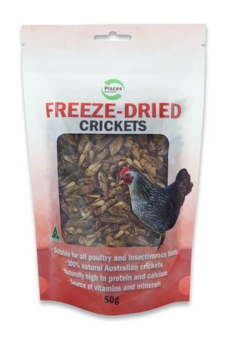 PISCES FREEZEDRIED CRICKET POULTRY 50G