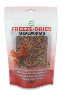 PISCES DRIED MEALWORM POULTRY 70G BAG