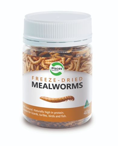 PISCES FREEZEDRIED MEALWORMS JAR 40G