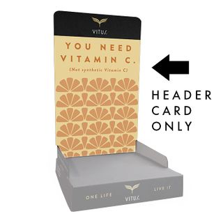 VITUS VITAMIN C COUNTER UNIT HEADER CARD