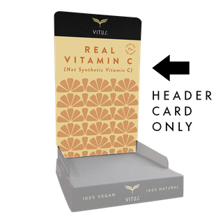 VITUS VITAMIN C COUNTER UNIT HEADER CARD