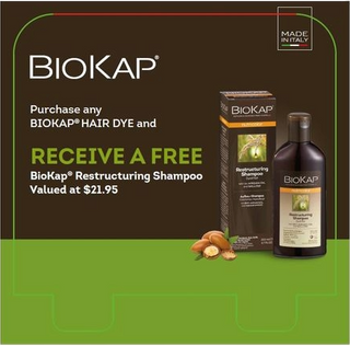 BIOKAP FREE SHAMPOO FLOOR STAND HEADER