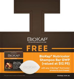 BIOKAP SHAMPOO BAR GWP WOBBLER
