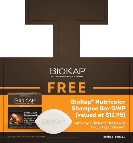 BIOKAP SHAMPOO BAR GWP WOBBLER