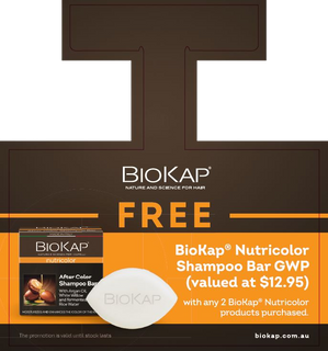 BIOKAP SHAMPOO BAR GWP WOBBLER