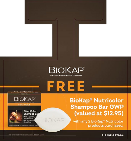 BIOKAP SHAMPOO BAR GWP WOBBLER