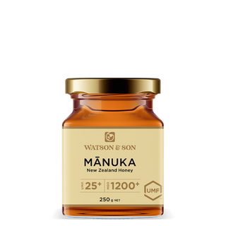 UMF 25+/MGO1200+ MANUKA HONEY 250G GLASS