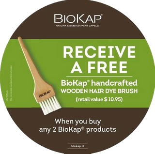 BIOKAP SHORT WOODEN BRUSH GWP STICKER