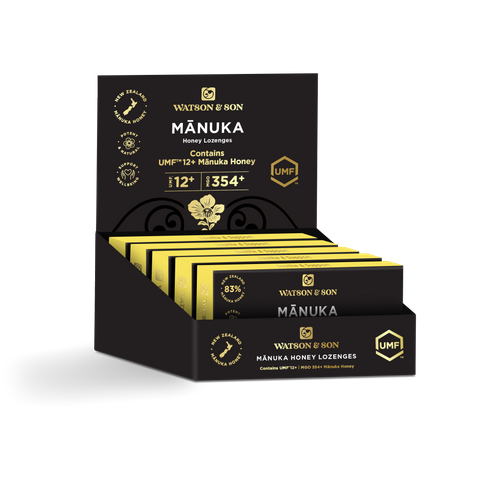 UMF 12+/MGO354+ MANUKA LOZ W/LEMON 12 PK