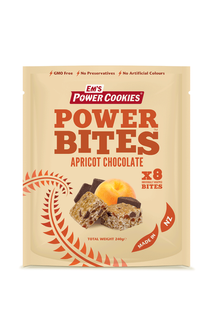 Em's Power Cookie Power Bites Apricot Chocolate Attack Pouch 8 x 30g