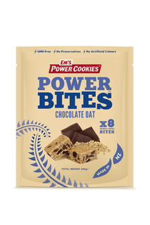 Em's Power Cookie Power Bites Chocolate Oat Explosion Pouch 8 x 30g