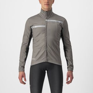 Castelli Jacket Transition 2 Nickel Gray/Dark Gray-Silver Reflex - L