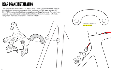 Cervelo Brake Booster fot S3 Rim Brake