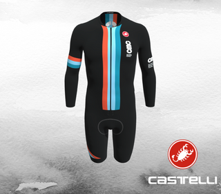 Castelli CMC Body Paint 4.X Men's Speed Suit LS, Kiss Air Men's Seat Pad - L