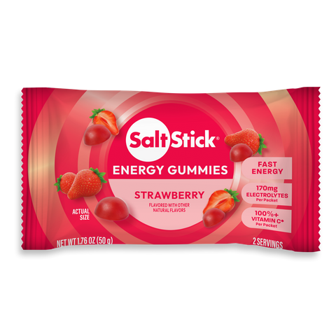 Saltstick Strawberry Energy Gummies