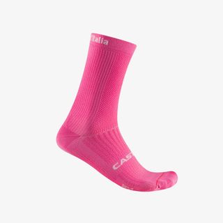 Castelli Sock #Giro Logo 18 Sock Rosa - L/XL