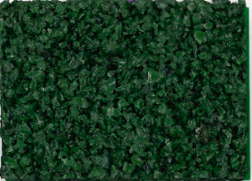 SBR Coloured Recycled Rubber Granules VERDE OXIDO No.E102 Reseda Green - 25kg Bag