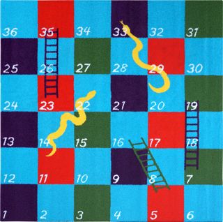Snakes and Ladders - 3m x 3m Grass - Multicoloured
