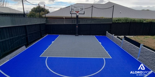 Easi-Court FIBA Pro Blue-Grey (5.59m x 9.24m)